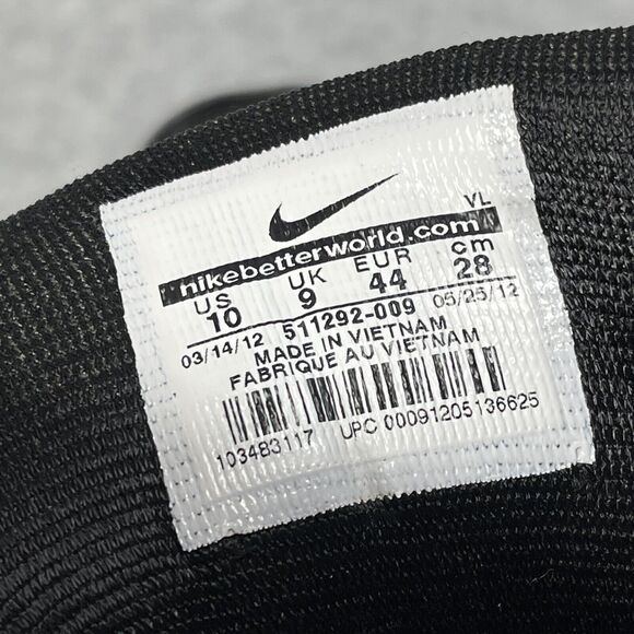 Nike Land Shark Football Cleats Men\'s 10 Black Silver Athletic 511292-009 Soccer main image 14
